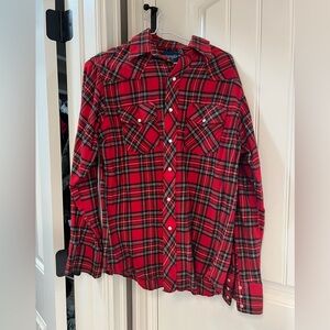 Vintage Wrangler’s Women Plaid Pearl Snap Shirt - Medium